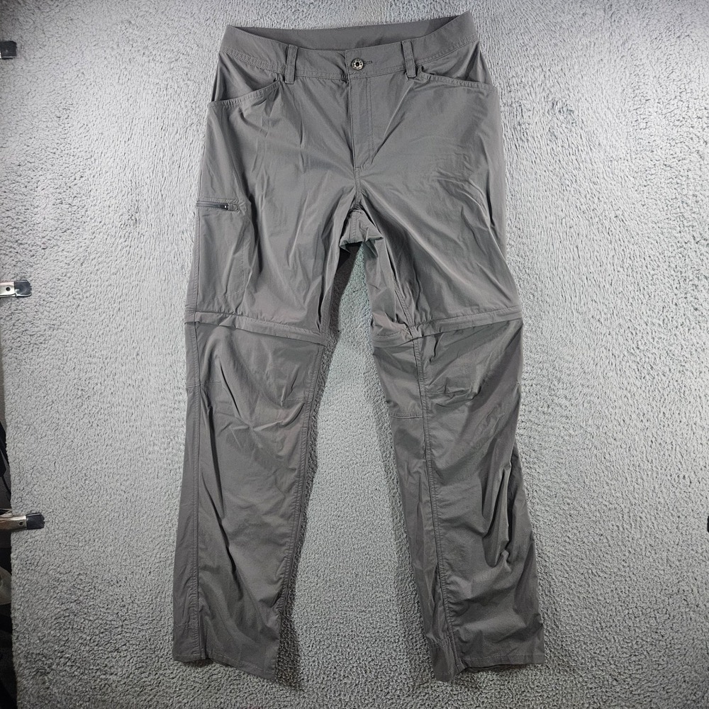 LL Bean No Fly Zone Convertible Cargo Pants Gray Womens Size 10 Outdoor